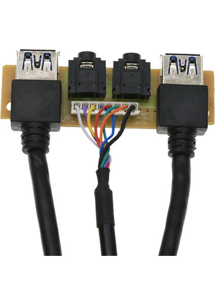 60 cm Ön Kasa Paneli Usb3.0+Usb3.0+Hd Ses Jakı Bağlantı Noktaları I/o Kartı + Dahili Tel USB Çerçeve Hattı Dıy Kılıf Uzatma Hattı (Yurt Dışından) fiyatları