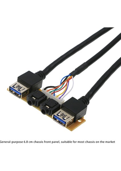 60 cm Ön Kasa Paneli Usb3.0+Usb3.0+Hd Ses Jakı Bağlantı Noktaları I/o Kartı + Dahili Tel USB Çerçeve Hattı Dıy Kılıf Uzatma Hattı (Yurt Dışından) indirimleri