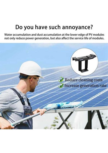 30 Adet Güneş Paneli Çerçeveleri Su Tahliyeli Klip Kalınlığı 40MM Pv Paneller Otomatik Olarak Durgun Su Tozunu Kaldırmak Dış Ortam Aracı (Yurt Dışından) indirimleri