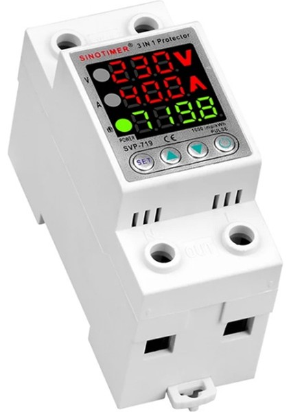 Sınotımer 220V Voltaj Rölesi Aşırı Düşük Voltaj Koruyucu Aşırı Akım Sınırı Wattm Kwh Enerji Ölçer Güç Tüketimi 63A (Yurt Dışından) fırsatları