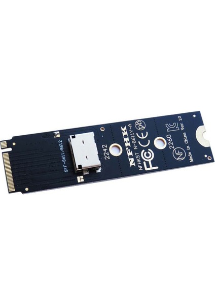 Pcıe Nvme M.2 Ngff SSD Arayüzü Oculink SFF-8611 SFF-8612 Adaptörü Nvme U.2(Sff 8639)SSD Pcı-E Ngff Yükseltici Kartı (Yurt Dışından)