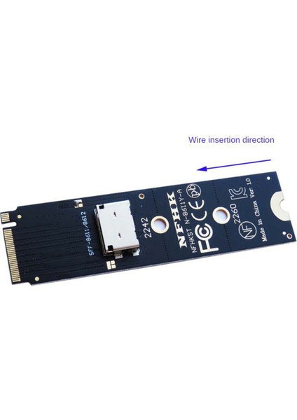 Pcıe Nvme M.2 Ngff SSD Arayüzü Oculink SFF-8611 SFF-8612 Adaptörü Nvme U.2(Sff 8639)SSD Pcı-E Ngff Yükseltici Kartı (Yurt Dışından)
