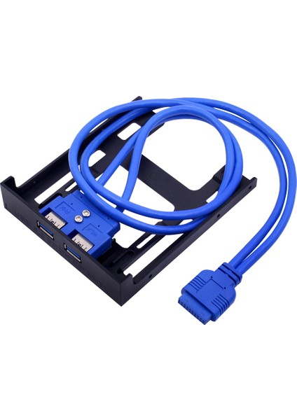 Port USB 3.0 Ön Panel Disket Yuvası 20 Pin Usb3.0 Hub Genişletme Kablosu Adaptörü Plastik Braket Pc Masaüstü Için (Yurt Dışından)