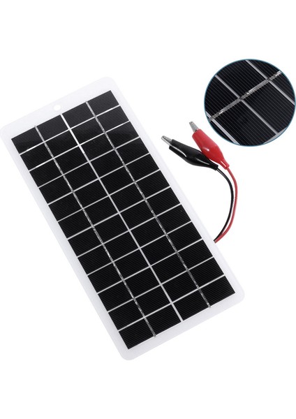 5W 12V Güneş Paneli Polysilicon Paneller Açık Hava Güneş Pil Şarj Cihazı Taşınabilir Güneş Paneli Cep Telefonu Şarj Cihazları Için (Yurt Dışından)