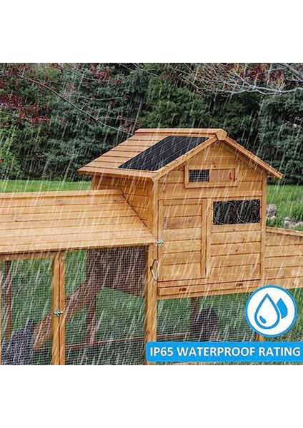 Güneş Paneli Fan Kiti, Sera Için 10W 12V Güneş Fanı, Akalar Için 31,5 Inç Kablolu Güneş Paneliyle Çalışan Çift Fan (Yurt Dışından) fiyatları