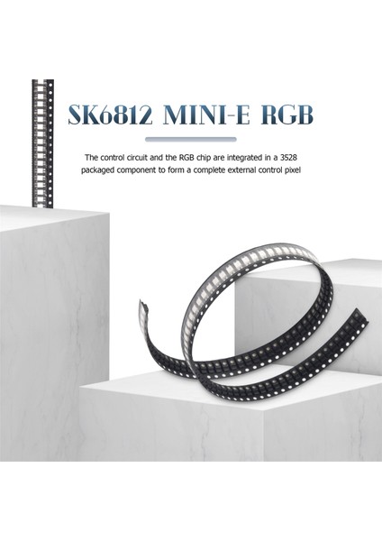100 Adet SK6812 Mını-E Rgb (Benzer WS2812B) SK6812 3228 Smd Piksel LED Çip Bireysel Adreslenebilir Tam Renkli Dc 5V (Yurt Dışından) fiyatları