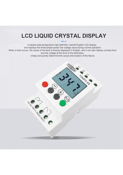 Fazlı Din Rayı Ayarlanabilir Aşırı Gerilim Koruyucu Gerilim Izleme Sırası Koruma Rölesi (Yurt Dışından) indirimleri