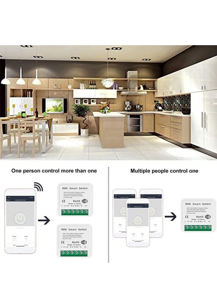 Mini Akıllı Wifi Röle Anahtarı, Dıy Zamanlayıcı Işık Anahtarı Modülü Akıllı Yaşam/tuya Uygulaması, Kablosuz Uzaktan Kumanda (Yurt Dışından) indirimleri