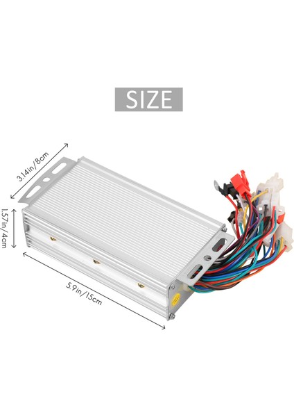 48V 500W Fırçasız Kontrol Cihazı, Elektrikli Bisiklet Scooter Için Alüminyum Alaşımlı E-Bisiklet Fırçasız Motor Kontrol Cihazı (Yurt Dışından) fırsatları