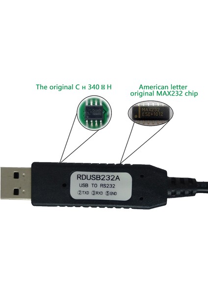 Pcsensor USB Seri Adaptörü, Usb'den RS-232 Erkek (9-Pin) Db9 Seri Veri Kablosu, Windows 10/8.1/8, Mac Os x 10.6 (Yurt Dışından) modelleri