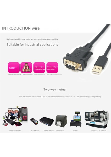 Pcsensor USB Seri Adaptörü, Usb'den RS-232 Erkek (9-Pin) Db9 Seri Veri Kablosu, Windows 10/8.1/8, Mac Os x 10.6 (Yurt Dışından) fırsatları