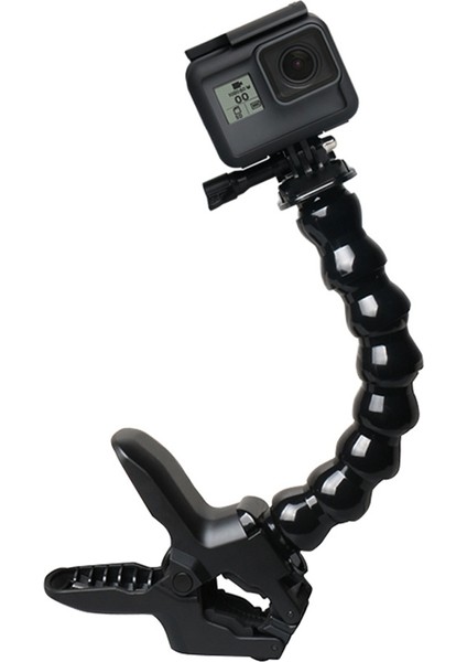 Gopro Djı Hero Hd Sjcam Aksiyon Kamerası Klips Braketi Aksesuarı Için Kelepçe Kol Montajı Ayarlanabilir Kaz Boynu Tutucu (Yurt Dışından) fırsatları