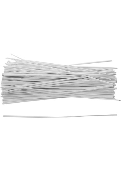 130 Adet Kablo Düzenleyici Bağlama Ambalaj Teli Büküm Bağları Beyaz 150X2.2MM (Yurt Dışından)