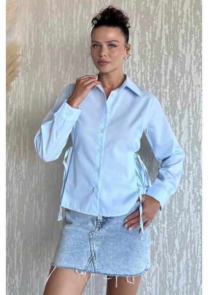 Bel Bağcıklı Kadın Gömlek P-00017782