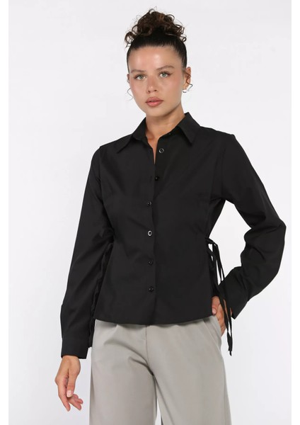 Bel Bağcıklı Kadın Gömlek P-00017782