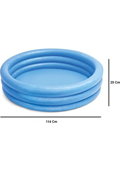 Cristal Renkli 3 Bölme Havuz 114 cm modelleri