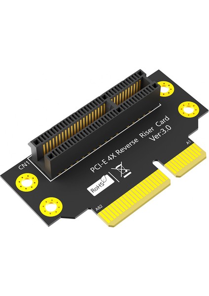 Pcı-E 4x 3.0 90 Derece Ters Erkekten Dişi Yükseltici Kart 2u Sunucu Için (Kurulum Yönü Cpu'ya Doğru) (Yurt Dışından)
