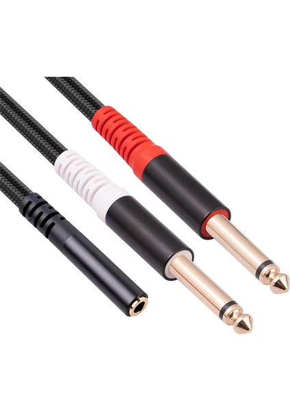 3,5 Mm'den Çift 6,5 Mm'ye Adaptör 3,5 mm Ses Aux Kablosu Çift 6,35 1/4 Inç Mono'dan Stereo'ya 1/8 Inç 3,5 mm Aux Kablosu (Yurt Dışından) fiyatları