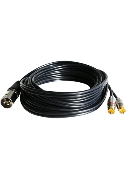 Ses Rca Kablosu 2rca Erkek Xlr 3 Pin Erkek Topu Amplifikatör Karıştırma Fişi Av Kablosu Xlr Çift Rca Kablosu 2 M (Yurt Dışından)