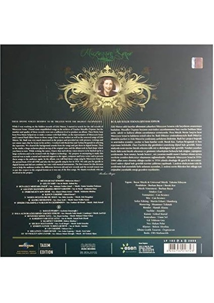 Şeyler Müzeyyen Senar Saklı Kayıtlar Plak modelleri