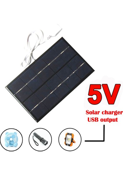 2W 5V Güneş Paneli USB Pil Şarj Cihazı Açık Taşınabilir Cep Telefonu Güç Bankası Için Su Geçirmez Polisilikon Güneş Enerjisi Şarj Cihazı (Yurt Dışından) indirimleri