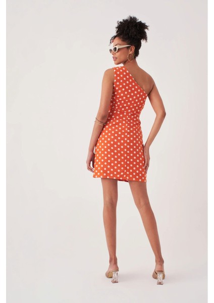 Kadın Askılı Tek Omuzlu Mini Elbise 7002-450-0008 modelleri