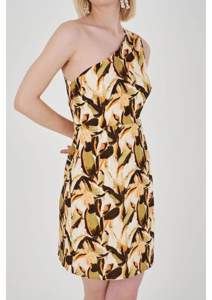 Kadın Askılı Tek Omuzlu Mini Elbise 7002-450-0008 fiyatları