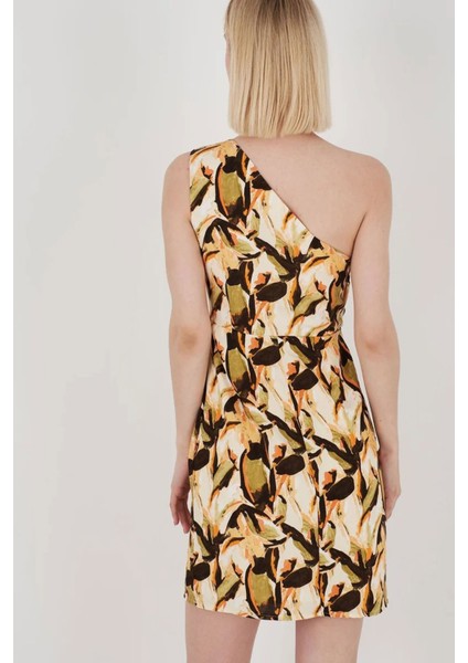 Kadın Askılı Tek Omuzlu Mini Elbise 7002-450-0008 modelleri