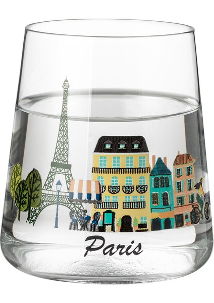 Paris City 2'li Su Bardağı Seti - Şeffaf