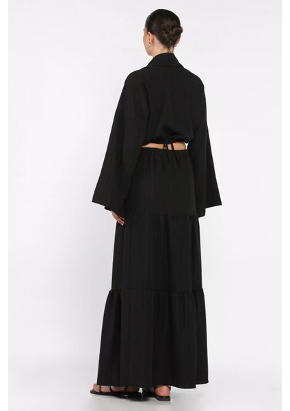 Kadın Bağlamalı Bluz Etek Ikili Takım (Astarlı Kullanım Önerilir) P-00017758 modelleri