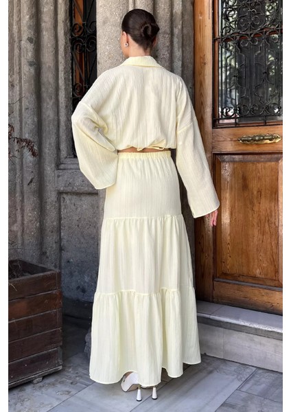 Kadın Bağlamalı Bluz Etek Ikili Takım (Astarlı Kullanım Önerilir) P-00017758 modelleri