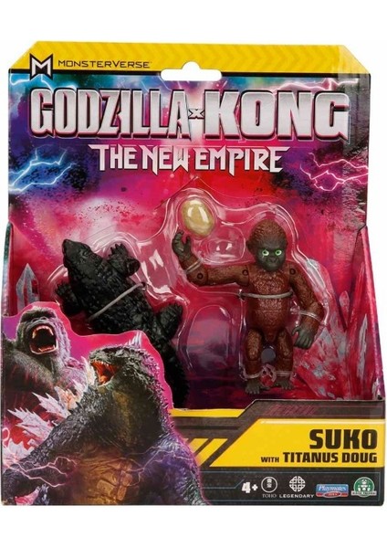 Godzılla x Kong Aksıyon Fıgur 15CM-35200 Suko With Titanus Doug modelleri