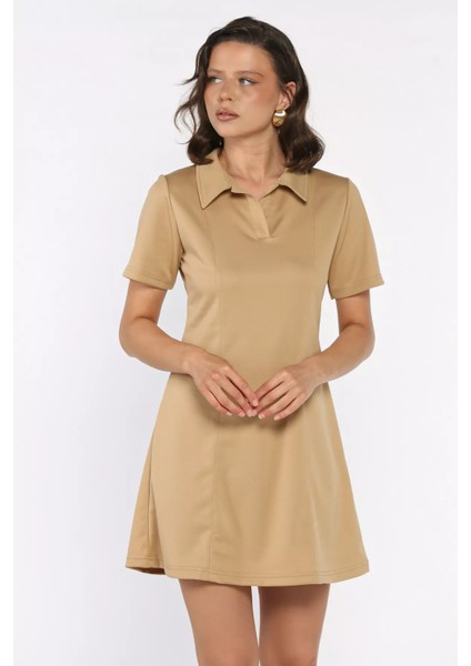 Polo Yaka Kadın Mini Elbise P-00017751 fiyatları