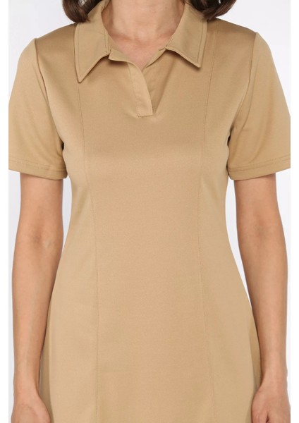 Polo Yaka Kadın Mini Elbise P-00017751 fırsatları