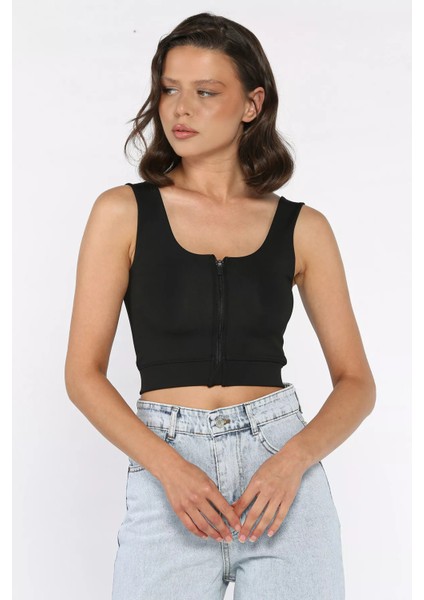 Kadın Ön Fermuarlı Pedli Likralı Büstiyer P-00017757 fiyatları