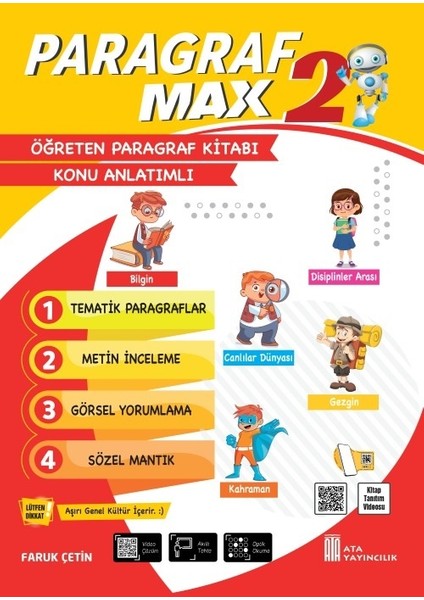 2.sınıf Yüzde Yüz Yeni Nesil Türkçe Max+Paragraf Max Konu Anlatımlı+Gıcır Gıcır Denenmiş 7 Li Deneme