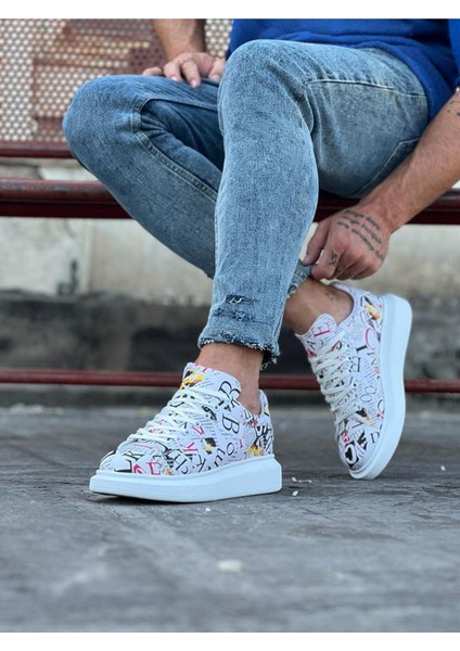 HS501 Dergi Desenli Boyalı Erkek Casual Ayakkabı fiyatları