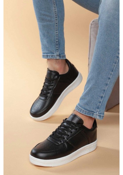 Erkek Spor Ayakkabı 2003-105-0001 Siyah - Beyaz 40