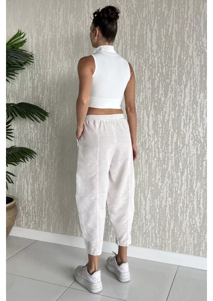Ön Çimalı Kadın Keten Havuç Pantolon P-00017750 modelleri