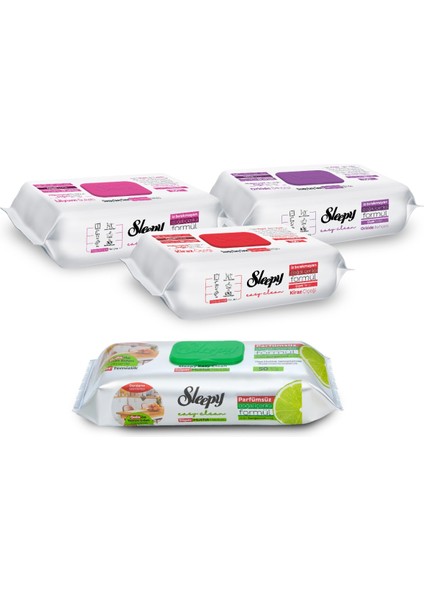 Easy Clean Çiçek Serisi&bergamot Yağlı Süper Mutfak Yüzey Temizlik HAVLUSU&MENDILI(3X100+50) fiyatları