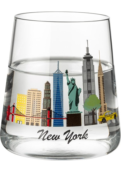 New York City 2'li Su Bardağı Seti - Şeffaf fiyatları