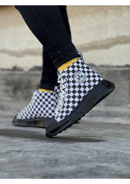 HS017 Damalı Erkek Yarım Bilek Casual Ayakkabı fiyatları