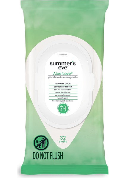 Intim Hassas Bölge Temizleme Bezi Aloe 32LI