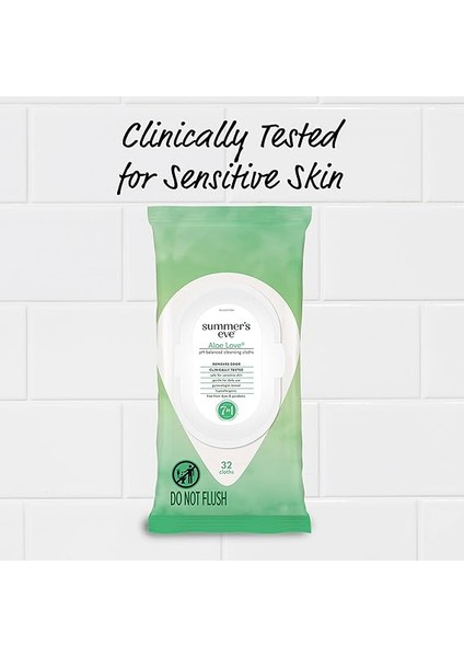 Intim Hassas Bölge Temizleme Bezi Aloe 32LI fırsatları