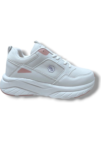 2110-25 Deri Anorak Anatomik Kadın Sneaker Beyaz Pembe