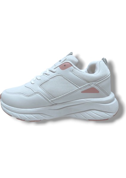 2110-25 Deri Anorak Anatomik Kadın Sneaker Beyaz Pembe