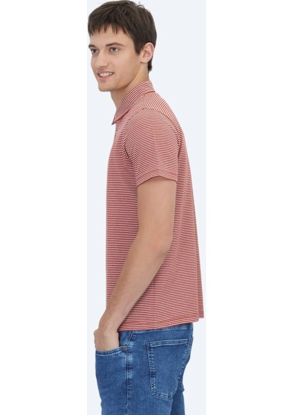 Kiremit Polo Yaka %100 Pamuk T-Shirt modelleri