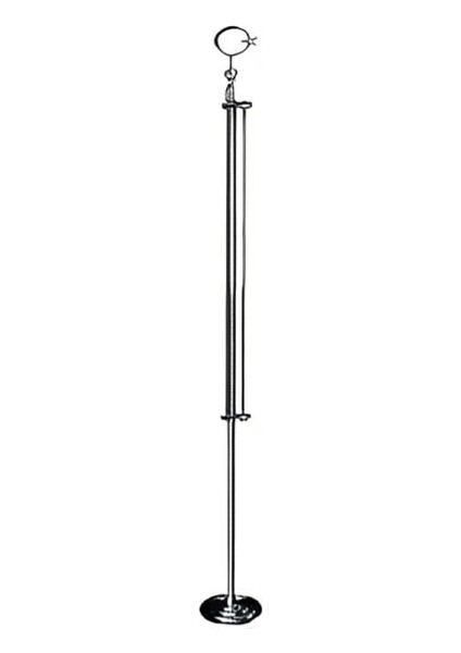 Krom Makam Bayrak Direği 240 cm (Çubuklu )