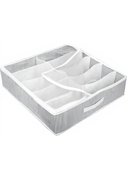 Alas (2 Adet) Yatak Altı Ayakkabı Saklama Çantası Hurç Fermuarlı 58X58X12CM fiyatları