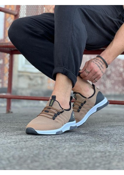 HS103 Taba Triko Erkek Spor Ayakkabı